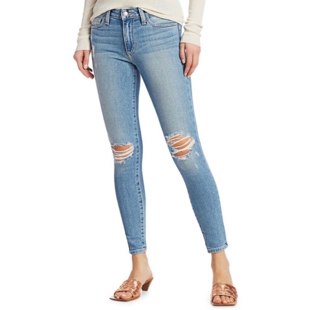Joe's Jeans The Icon Skinny Ankle Armistice
Distressed Knee Mid Rise Jeans Sz 29
